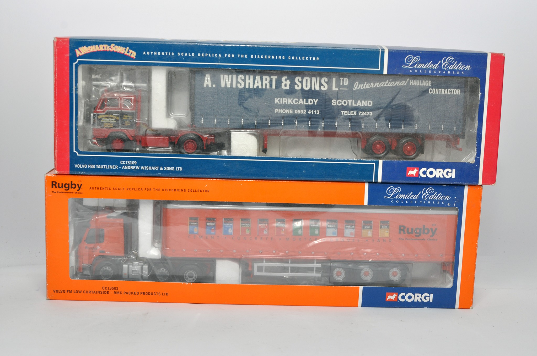 Corgi 1/50 diecast model truck issue comprising No. CC13109 in the livery of Wishart. Plus No.