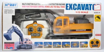 Hobby Engine 1/12 Radio Control Tracked Excavator. Untested but looks to have had little or no use.