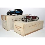 Franklin Mint 1/24 High Detail Classic Cars comprising 1929 Rolls Royce Phantom I Cabriolet De Ville