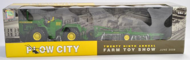 Ertl (2009) 1/32 Farm Model Issue comprising No. 16180A John Deere 8010 Tractor with Plow. 2009 Plow