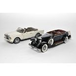 Franklin Mint 1/24 High Detail Classic Cars comprising a Rolls Royce Corniche IV, generally good but