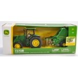 TOMY (2021) 1/32 Farm Model issue comprising No. 47355 John Deere 7270R Tractor with Baler.