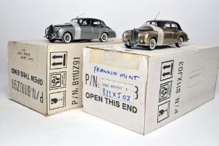 Franklin Mint 1/24 High Detail Classic Cars comprising 1955 Bentley S Gold/Burgundy plus 1955