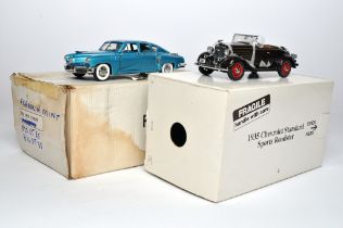 Franklin Mint 1/24 High Detail Classic Cars comprising 1935 Chevrolet Standard Sports Roadster