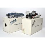 Franklin Mint 1/24 High Detail Classic Cars comprising The 1927 Stutz Black Hawk plus 1953 Buick