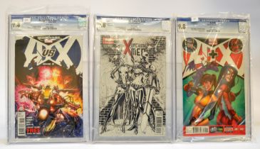 Graded Comic Books comprising a trio of issues to include; 1) Avengers Vs X -Men #12 - Marvel Comics