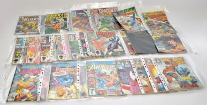 A group of 25 (approx) Comics mostly Marvel Universe from 1980's to 90's. Various titles as shown.