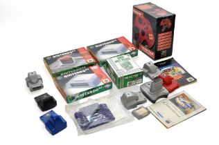 Retro Gaming comprising Nintendo N64 (PAL) accessories as shown.