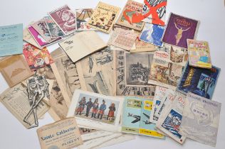 A collective group of vintage ephemera and interesting bygones comprising items relating to