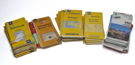 A quantity of European Ordnance survey maps as shown. Very good to excellent condition.