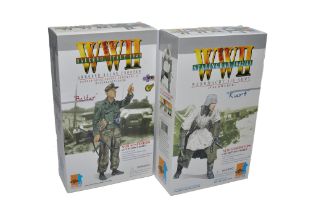 Dragon 1/6 Action Figure Dolls comprising duo of World War II Figurines as shown.