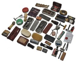 A wonderful collection of vintage shaving / grooming bygones and items of interest to include