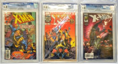 Graded Comic Books comprising a trio of issues to include; 1) Uncanny X-Men #352 - Marvel Comics 2/