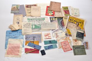 A collective group of vintage ephemera and interesting bygones comprising items relating to