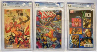 Graded Comic Books comprising a trio of issues to include; 1) X-Men #5 - Marvel comics 11/13 -
