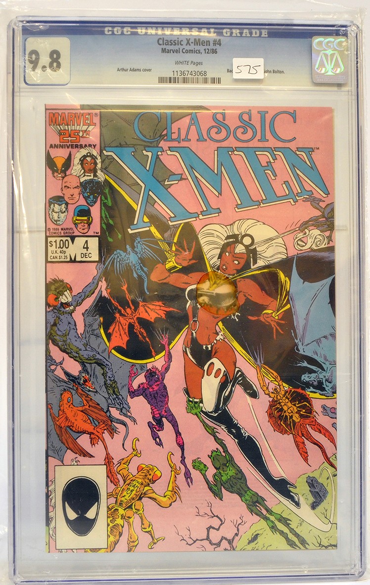 Graded Comic Book comprising Classic X-Men #4 - Marvel Comics 12/86 - Arthur Adams cover. Back cover