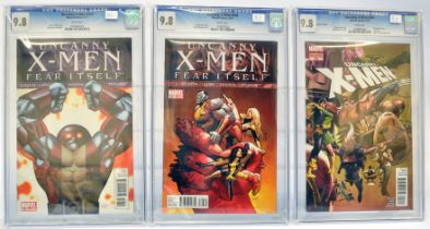 Graded Comic Books comprising a trio of issues to include; 1) Uncanny X-Men #543 - Marvel Comics -