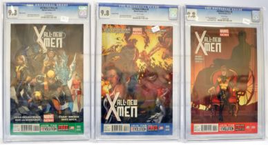 Graded Comic Books comprising a trio of issues to include; 1) All-New X-Men #6 - Marvel Comics - 3/
