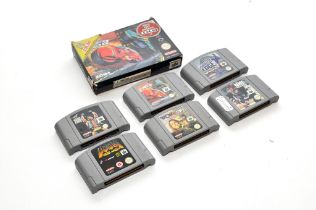 Retro Gaming comprising Nintendo N64 (PAL) Extreme XG2, Twisted Edge, Doom, NHL Breakaway, WCW World