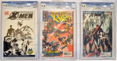 Graded Comic Books comprising a trio of issues to include; 1) Astonishing X-Men #13 - Marvel