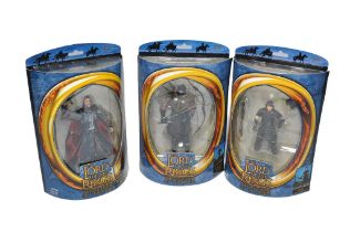 Lord of the Rings, Vivid Imaginations trio of figures comprising Haradrim Archer, Aragorn and Frodo.