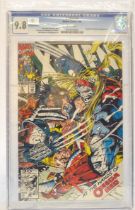 Graded Comic Book comprising X -Men #5 - Marvel Comics 2/92 - Jim Lee & John Byrne Story - Jim