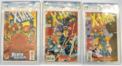Graded Comic Books comprising a trio of issues to include; 1) X-Men #95 - Marvel Comics 12/99 - Alan
