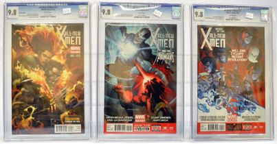 Graded Comic Books comprising a trio of issues to include; 1) All-New X-Men #12 - Marvel Comics 8/13