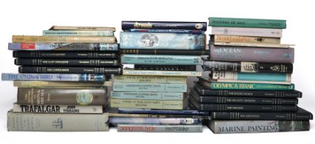 Books; A large collection of Marine / Maritime Literature, approx 40 books relating to ships and