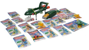 Thunderbirds (Gerry Anderson). An impressive collection of Matchbox Carded Thunderbird figures and