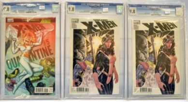 Graded Comic Books comprising a trio of issues to include; 1) Uncanny X-Men #534- Marvel Comics -