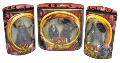 Lord of the Rings, Vivid Imaginations trio of figures comprising King Theoden, Grishnakh and Ugluk /