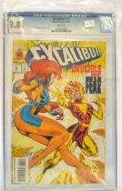 Graded Comic Book comprising Excalibur #72 - Marvel Comics 12/93 - Ken Lashley cover and art. CGC