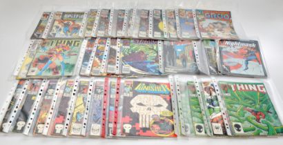 A group of 32 Comics mostly Marvel Universe from 1970/80's to 90's. Various titles as shown.