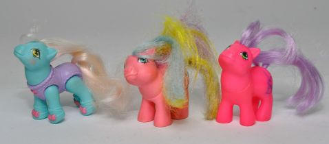 A group of three vintage (1980's) My Little Pony baby ponies as shown. Generally good, some minor