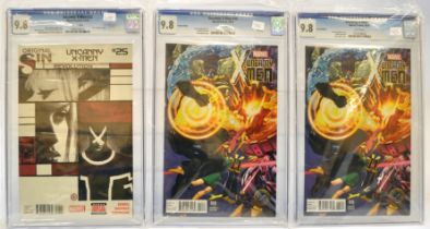 Graded Comic Books comprising a trio of issues to include; 1) Uncanny X-Men #25 - Marvel Comics -
