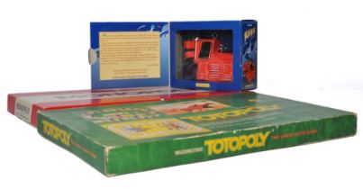 Vintage games including Monopoly (complete) plus Totopoly (missing some metal figures but does