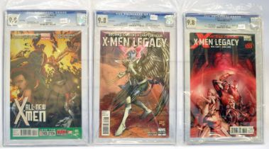 Graded Comic Books comprising a trio of issues to include; 1) All-New X-Men #5 - Marvel Comics 5/