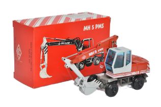 NZG 1/50 diecast model construction issue comprising No. 333 O&K MH5 PMS Wheeled Excavator.