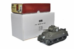 Britains Military issue comprising No. 17496A Sherman Tank plus Set no. 17494 Tank Support Team.