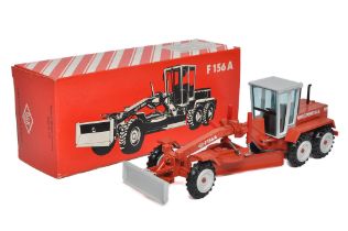 NZG 1/50 diecast model construction issue comprising No.332 O&K F156A Grader. Generally excellent in