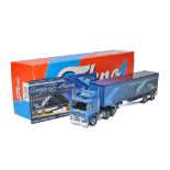 Tekno 1/50 diecast model truck issue comprising Scania Semi-Trailer in the livery of Svempas.