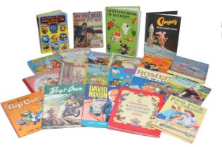 An assortment of vintage Children's Annuals and books to include Clangers, Top Cat and others as