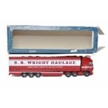 Lion Toys 1/50 diecast model truck issue comprising DAF Curtainside in the livery of S R Wright (