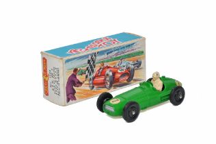 Crescent No. 1285 BRM MK2 Grand Prix Racing Car. Green, with figure. Generally excellent with very