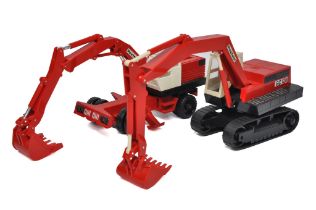 Bourbon (France) 1/50 plastic model construction issues comprising Poclain L2P Wheeled Excavator and