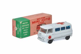 Maxwell / Milton / Miltan (India) Mini-Auto Cars series comprising Commer Ambulance. White.