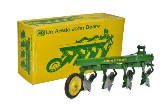 Sigomec (Argentina) 1/16 farm model issue comprising John Deere 4 furrow plough. Looks to be