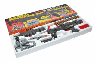Arco (Mattel) No. 632 Rambo M-60 Machine Gun Target Game Set. Complete and looks to be unused
