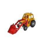 Britains 1/32 farm model issue comprising Massey Ferguson 135 Tractor with front loader. Looks to be